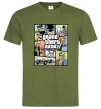 Мужская футболка GTA Gotham City Оливковый фото