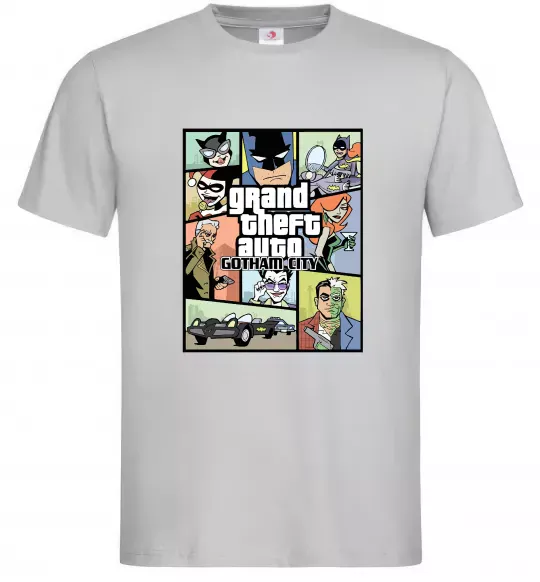 Мужская футболка GTA Gotham City Серый фото