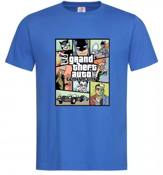 Мужская футболка GTA Gotham City Ярко-синий фото