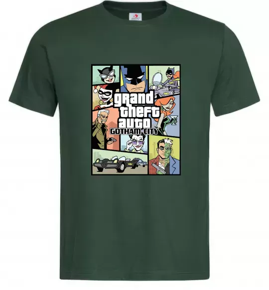 Мужская футболка GTA Gotham City Темно-зеленый фото