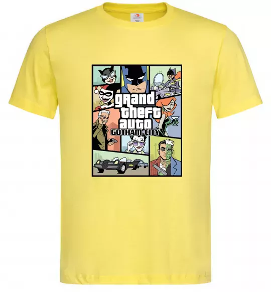 Мужская футболка GTA Gotham City Лимонный фото