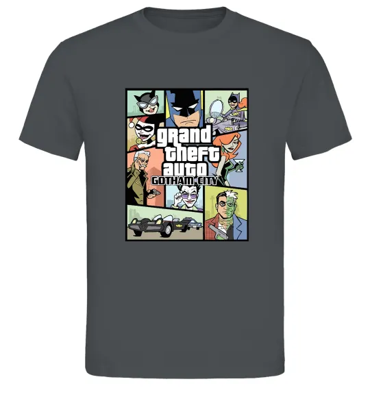 Мужская футболка GTA Gotham City Графит фото
