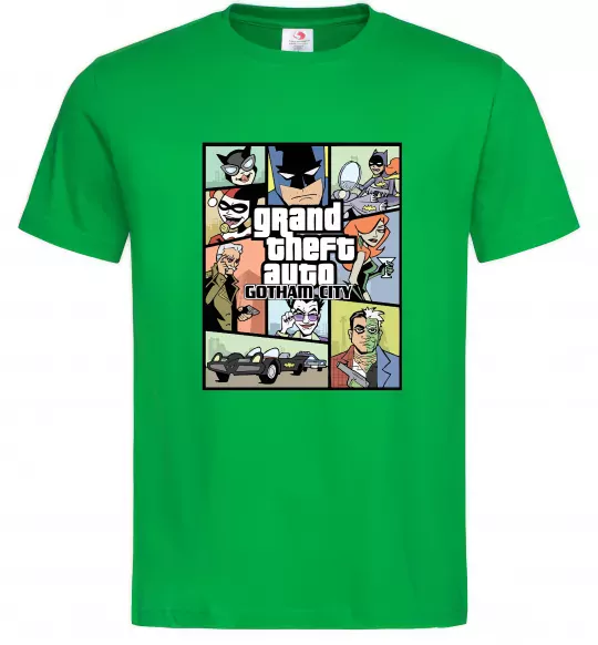 Мужская футболка GTA Gotham City Зеленый фото
