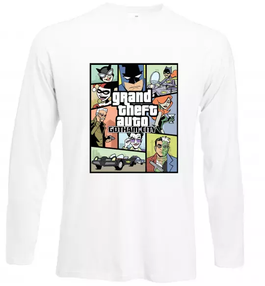 Лонгслив GTA Gotham City Белый фото