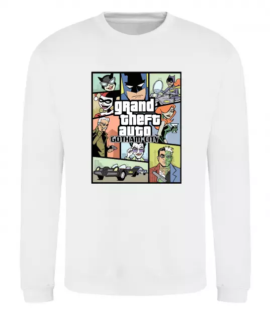 Свитшот GTA Gotham City Белый фото