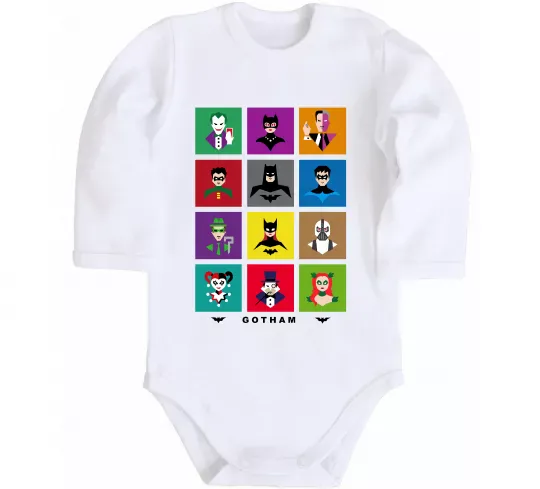 Детский боди Gotham Белый фото