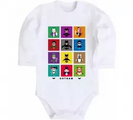 Дитячий бодік Gotham Білий фото