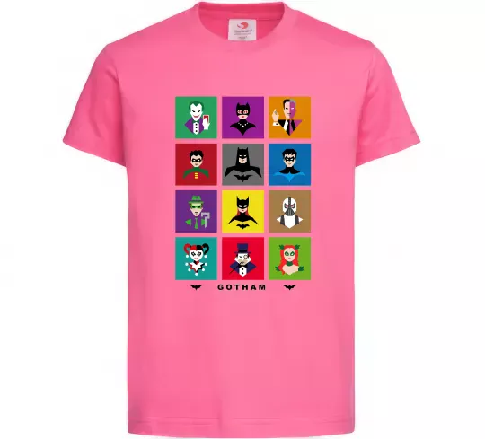 Детская футболка Gotham Ярко-розовый фото