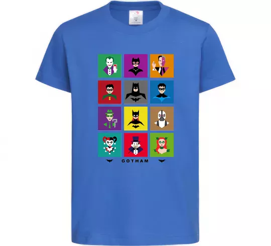 Детская футболка Gotham Ярко-синий фото