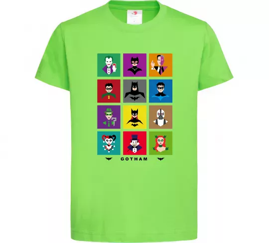 Детская футболка Gotham Лаймовый фото