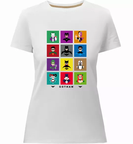 Женская премиум футболка Gotham Белый фото