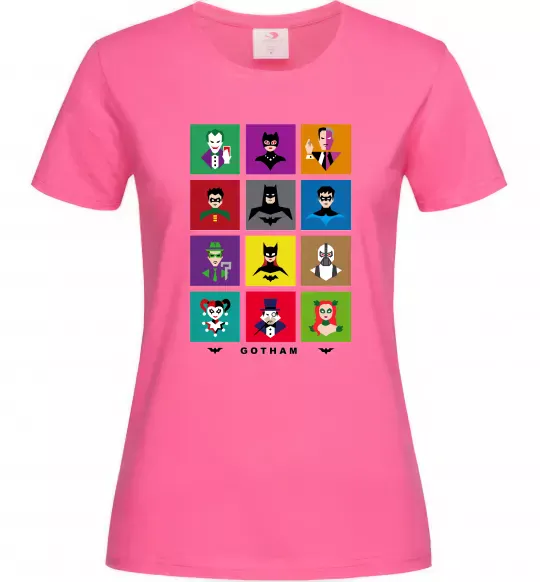 Жіноча футболка Gotham Яскраво-рожевий фото
