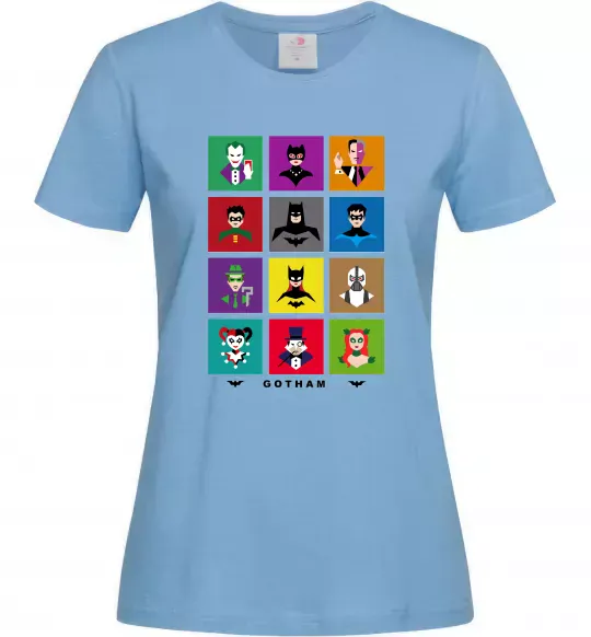 Жіноча футболка Gotham Блакитний фото