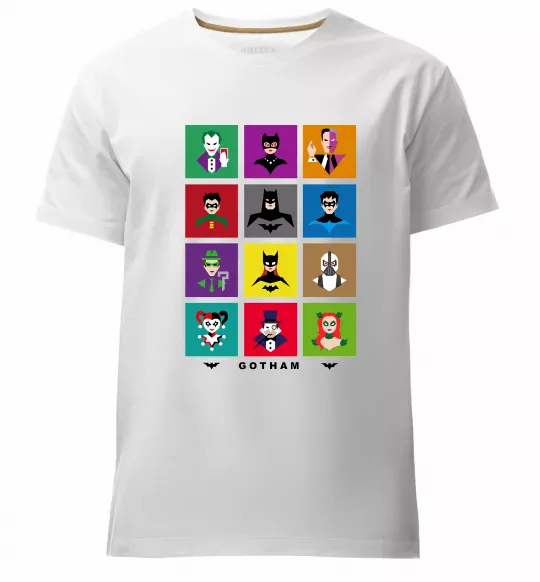Мужская премиум футболка Gotham Белый фото
