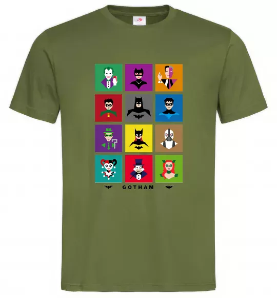Мужская футболка Gotham Оливковый фото