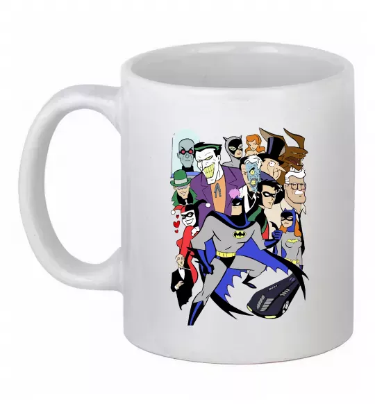 Чашка керамічна Готем персонажі Білий фото