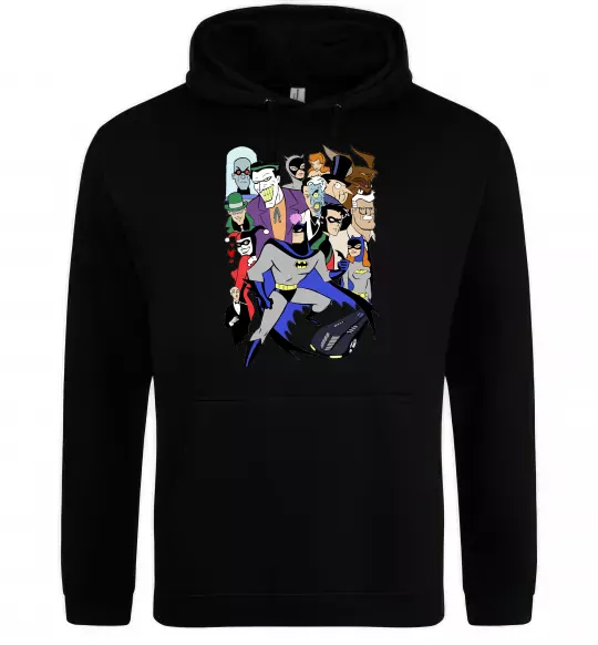Женская толстовка (худи) Готем персонажі Черный фото