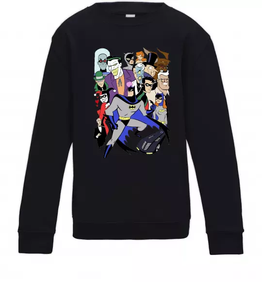 Детский Свитшот Готем персонажі Черный фото