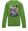 Детский Свитшот Готем персонажі Лаймовый фото