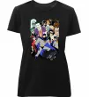 Жіноча преміум футболка Готем персонажі Чорний фото