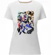 Жіноча преміум футболка Готем персонажі Білий фото