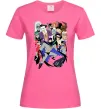 Жіноча футболка Готем персонажі Яскраво-рожевий фото