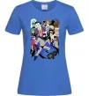 Жіноча футболка Готем персонажі Яскраво-синій фото