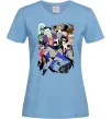 Жіноча футболка Готем персонажі Блакитний фото