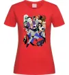 Жіноча футболка Готем персонажі Червоний фото
