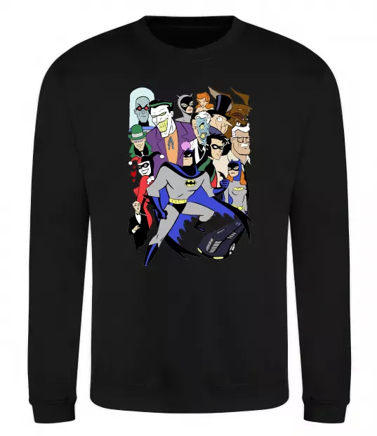 Свитшот Готем персонажі Черный фото