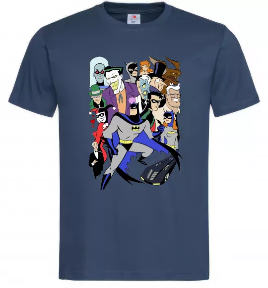 Мужская футболка Готем персонажі Темно-синий фото