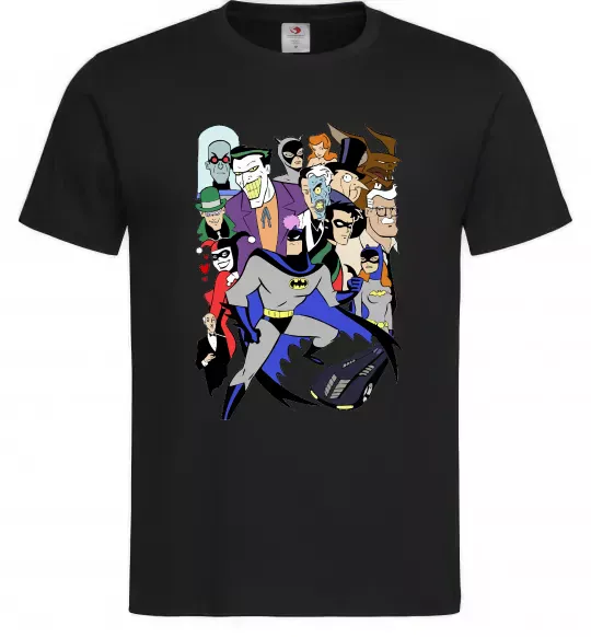 Мужская футболка Готем персонажі Черный фото