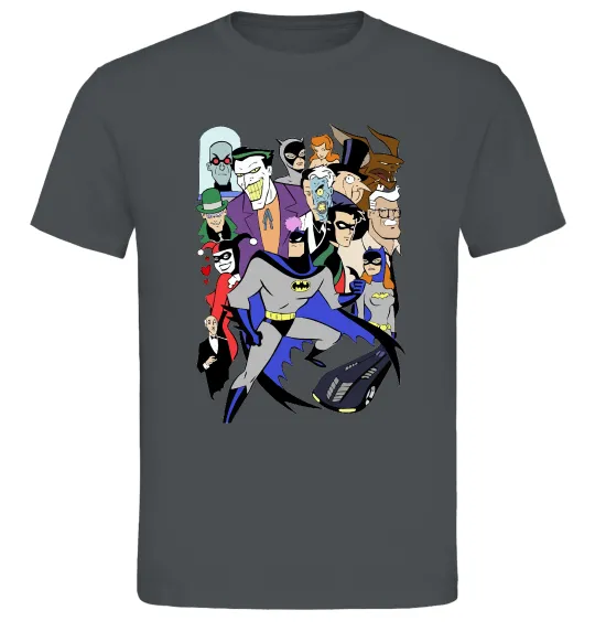 Мужская футболка Готем персонажі Графит фото