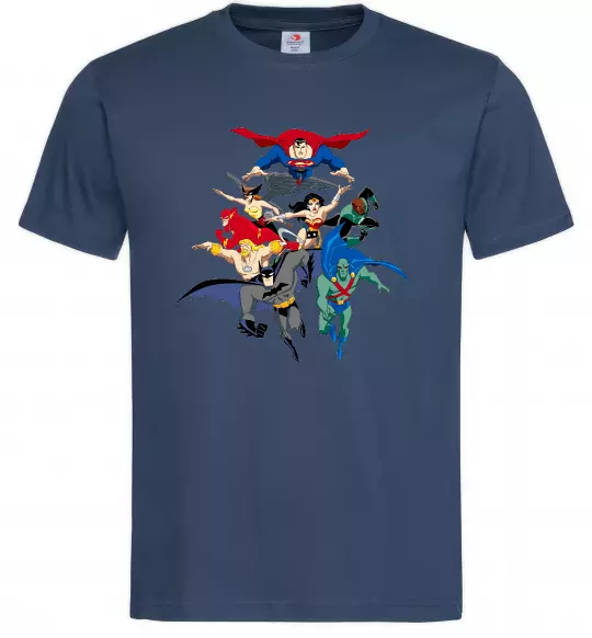 Мужская футболка Ліга справедливості Темно-синий фото