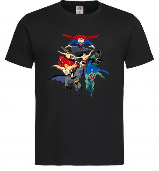 Мужская футболка Ліга справедливості Черный фото