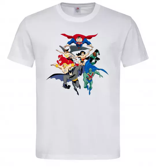 Мужская футболка Ліга справедливості Белый фото