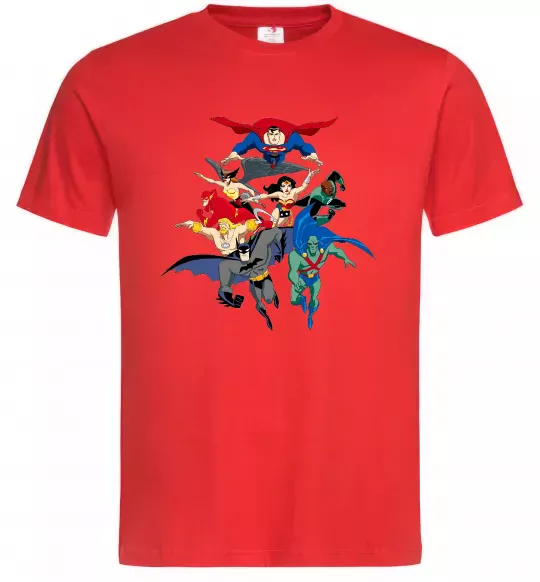 Мужская футболка Ліга справедливості Красный фото