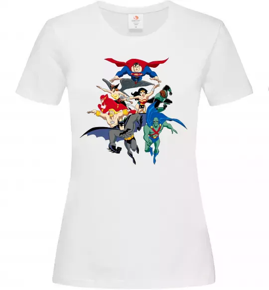 Жіноча футболка Ліга справедливості Білий фото