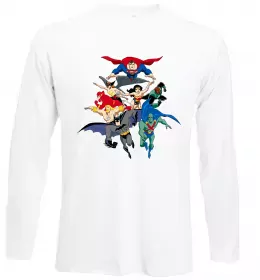 Лонгслив Зелений ліхтар лого біле Черный фото