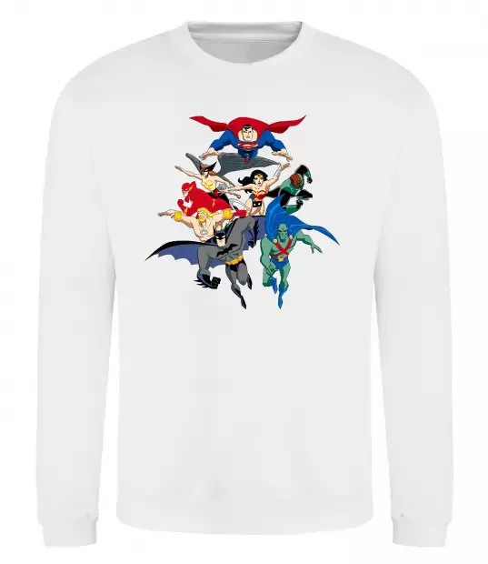 Свитшот Ліга справедливості Белый фото