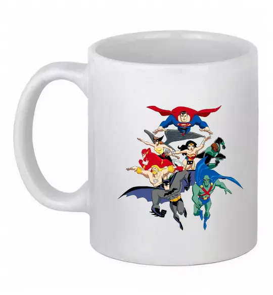 Чашка керамічна Ліга справедливості Білий фото