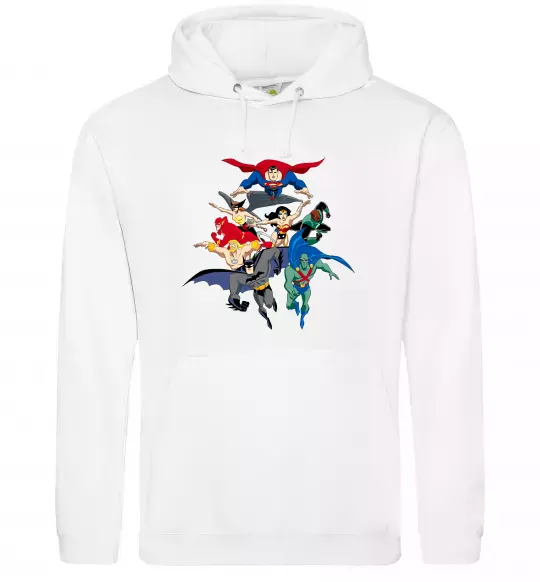 Жіноча толстовка (худі) Ліга справедливості Білий фото