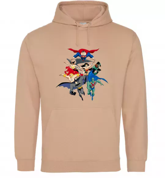 Жіноча толстовка (худі) Ліга справедливості Пісочний фото