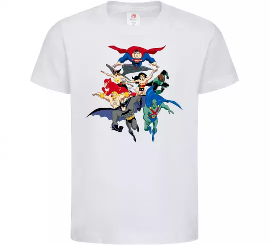 Детская футболка Ліга справедливості Белый фото