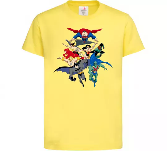 Детская футболка Ліга справедливості Лимонный фото