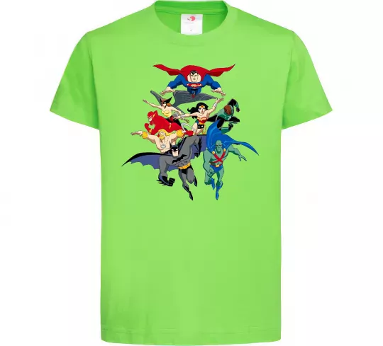 Детская футболка Ліга справедливості Лаймовый фото