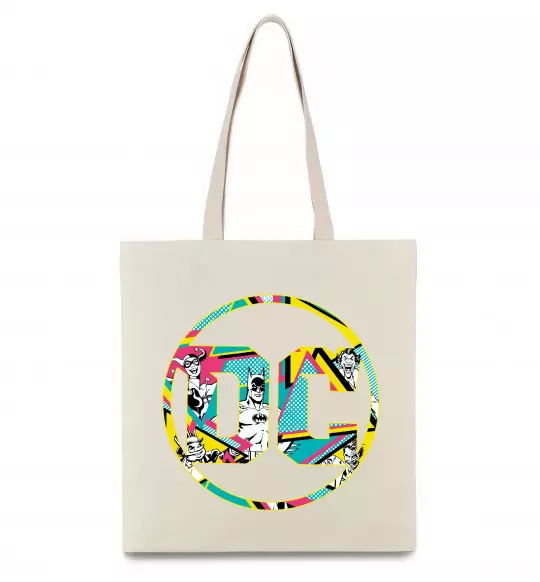 Эко-сумка DC персонажі Бежевый фото