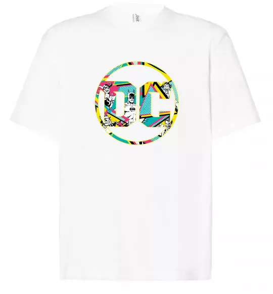 Футболка Оверсайз DC персонажі Белый фото
