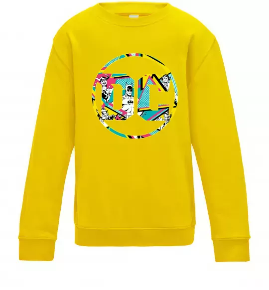 Детский Свитшот DC персонажі Солнечно желтый фото