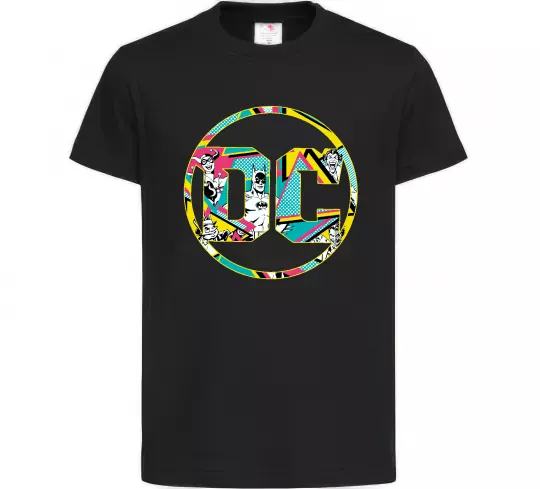 Дитяча футболка DC персонажі Чорний фото